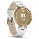 Garmin Lily Light Gold Bezel with White Case and Italian Leather Band (010-02384-B3)