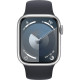 Apple Watch Series 9 GPS 41mm Silver Aluminum Case with Midnight Sport Band S/M (MR9M3, MT2R3)