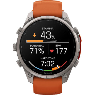 Garmin Fenix 9 Pro inReach 47mm Titanium with Autumn Orange/Spark Orange (010-04336-00/01)
