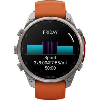 Garmin Fenix 9 Pro inReach 47mm Titanium with Autumn Orange/Spark Orange (010-04336-00/01)