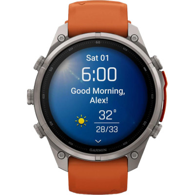 Garmin Fenix 9 Pro inReach 47mm Titanium with Autumn Orange/Spark Orange (010-04336-00/01)
