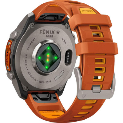 Garmin Fenix 9 Pro inReach 47mm Titanium with Autumn Orange/Spark Orange (010-04336-00/01)