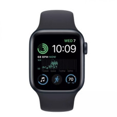 Apple Watch SE 2 GPS + Cellular 40mm Midnight Aluminum Case w. Midnight S. Band - S/M (MNTM3)