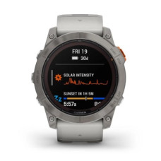 Garmin Fenix 7X Pro Sapphire Solar Titanium w. Fog Gray/Ember O. Band (010-02778-14/15)