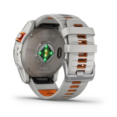 Garmin Fenix 7X Pro Sapphire Solar Titanium w. Fog Gray/Ember O. Band (010-02778-14/15)