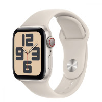 Apple Watch SE 2 GPS + Cellular 40mm Starlight Alu. Case w. Starlight Sport Band - M/L (MNTL3/MRG03/MRG23)
