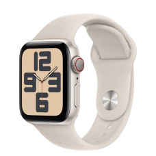 Apple Watch SE 2 GPS + Cellular 40mm Starlight Alu. Case w. Starlight Sport Band - M/L (MNTL3/MRG03/MRG23)