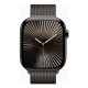 Apple Watch Series 10 GPS + Cellular 46mm Slate Titanium Case w. Slate Milanese Loop - M/L (MWYW3)