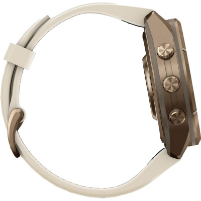 Garmin Fenix 9 Pro inReach 43mm Autumn Gold Titanium with Cream/French Gray Silicone Band (010-04335-20/21)