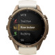 Garmin Fenix 9 Pro inReach 43mm Autumn Gold Titanium with Cream/French Gray Silicone Band (010-04335-20/21)
