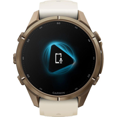 Garmin Fenix 9 Pro inReach 43mm Autumn Gold Titanium with Cream/French Gray Silicone Band (010-04335-20/21)
