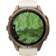 Garmin Fenix 9 Pro inReach 43mm Autumn Gold Titanium with Cream/French Gray Silicone Band (010-04335-20/21)