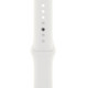 Apple Watch SE 2 GPS 44mm Silver Aluminum Case with White Sport Band S/M (MNTH3)