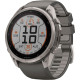Garmin Fenix 9 Pro Solar 51mm Titanium with Pebble Gray/Silver Gray Silicone Band (010-04339-05/06)