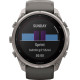 Garmin Fenix 9 Pro Solar 51mm Titanium with Pebble Gray/Silver Gray Silicone Band (010-04339-05/06)