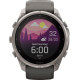 Garmin Fenix 9 Pro Solar 51mm Titanium with Pebble Gray/Silver Gray Silicone Band (010-04339-05/06)