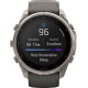 Garmin Fenix 9 Pro Solar 51mm Titanium with Pebble Gray/Silver Gray Silicone Band (010-04339-05/06)