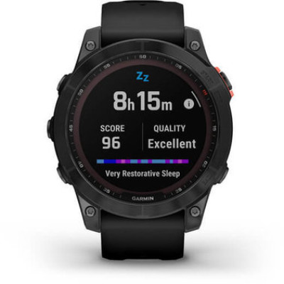 Garmin Fenix 7 Solar Slate Gray with Black Band (010-02540-10/11)