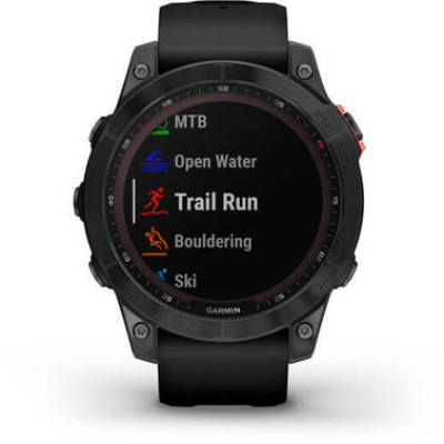 Garmin Fenix 7 Solar Slate Gray with Black Band (010-02540-10/11)
