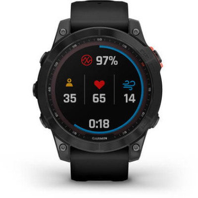 Garmin Fenix 7 Solar Slate Gray with Black Band (010-02540-10/11)