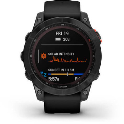 Garmin Fenix 7 Solar Slate Gray with Black Band (010-02540-10/11)