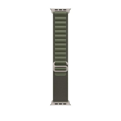 Apple Watch Ultra GPS + Cellular 49mm Titanium Case with Green Alpine Loop - Small (MNHC3/MNHJ3)