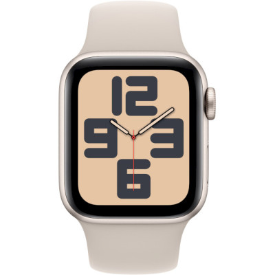 Apple Watch SE 2 GPS 40mm Starlight Aluminium Case w. Starlight Sport Band - S/M (MXEF3)