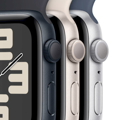 Apple Watch SE 2 GPS 40mm Starlight Aluminium Case w. Starlight Sport Band - S/M (MXEF3)