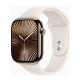 Apple Watch Series 10 GPS + Cellular 46mm Gold Titanium Case w. Starlight Sport Band - M/L (MWYY3)