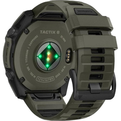 Garmin tactix 8 - 51 mm AMOLED Cerakote Olive w. Applied Ballistics Ultralight (010-04553-11/10)
