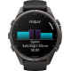 Garmin Fenix 9 Pro 43mm Carbon Gray DLC Titanium with Black/Pebble Gray Silicone Band (010-04335-15/16)