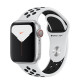 Apple Watch Series 5 GPS + LTE 40мм Silver Aluminium w. Pure Platinum/Black Nike Sport Band (MX372)