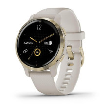 Garmin Venu 2S Light Gold Stainless Steel Bezel with Light Sand Case and Silicone Band (010-02429-01/11)
