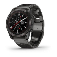 Garmin Fenix 7X Sapphire Solar Carbon G. DLC Tit. with Vented Tit. Bracelet (010-02778-30)