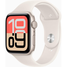 Apple Watch SE 3 GPS 44mm Starlight Alu. Case w. Starlight S. Band - S/M (MEHG4)