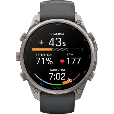 Garmin Fenix 9 Pro inReach 47mm Titanium with Graphite/Black Silicone Band (010-04336-20/21)