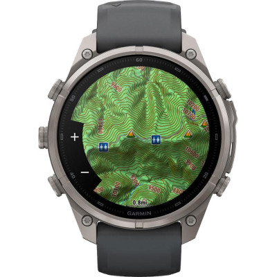 Garmin Fenix 9 Pro inReach 47mm Titanium with Graphite/Black Silicone Band (010-04336-20/21)