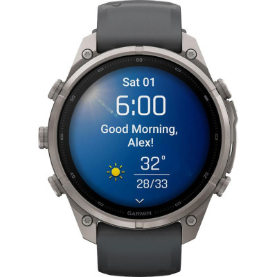 Garmin Fenix 9 Pro inReach 47mm Titanium with Graphite/Black Silicone Band (010-04336-20/21)