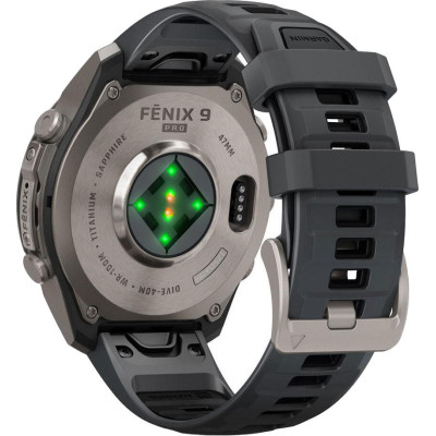 Garmin Fenix 9 Pro inReach 47mm Titanium with Graphite/Black Silicone Band (010-04336-20/21)