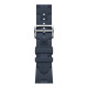 Apple Watch Hermes Series 9 GPS + Cellular, 41mm Silver Stainless Steel Case with Navy Kilim Single Tour (MRQ43 + MTHU3)