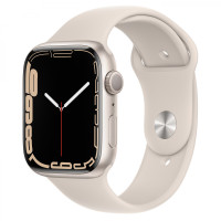 Apple Watch Series 7 GPS + Cellular 41mm Starlight Aluminum Case With Starlight Sport Band (MKH83)