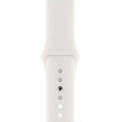 Apple Watch Series 5 GPS 40mm Silver Aluminum w. White b.- Silver Aluminum (MWV62)
