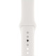 Apple Watch Series 5 GPS 40mm Silver Aluminum w. White b.- Silver Aluminum (MWV62)