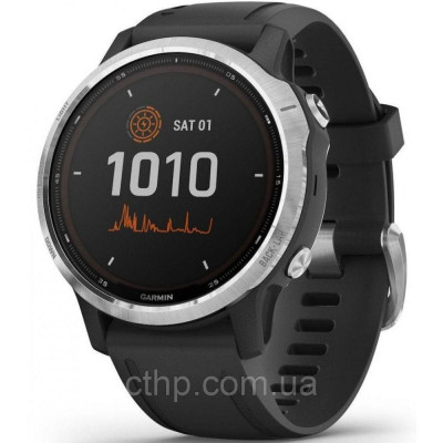 Garmin Fenix 6S Solar Silver with black band (010-02409-00)