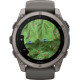 Garmin Fenix 9 51mm Titanium with Pebble Gray Silicone Band (010-04763-00/01)