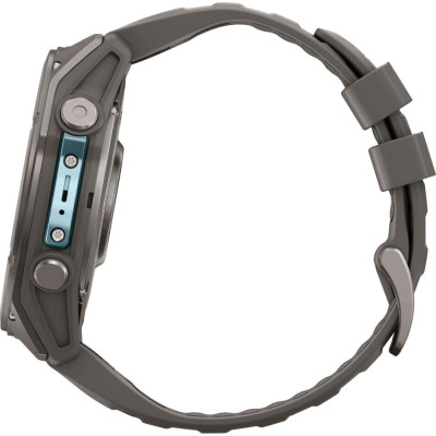 Garmin Fenix 9 51mm Titanium with Pebble Gray Silicone Band (010-04763-00/01)