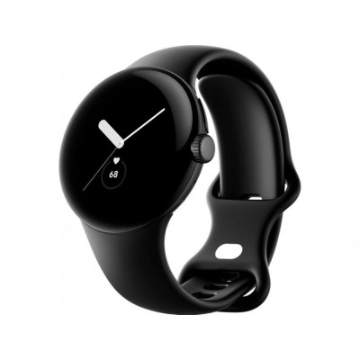 Google Pixel Watch LTE Matte Black Case/Obsidian Active Band