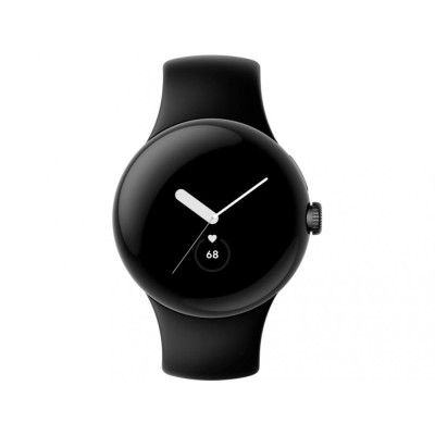 Google Pixel Watch LTE Matte Black Case/Obsidian Active Band