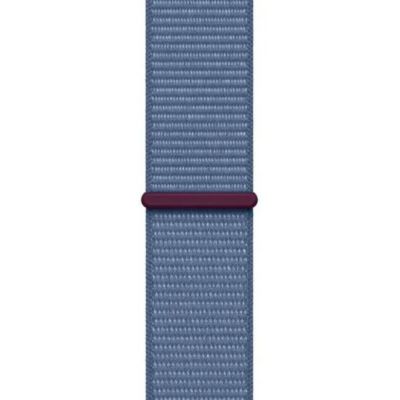 Apple Watch Series 9 GPS 41mm Starlight Aluminum Case w. Winter Blue Sport Loop (MR9K3)