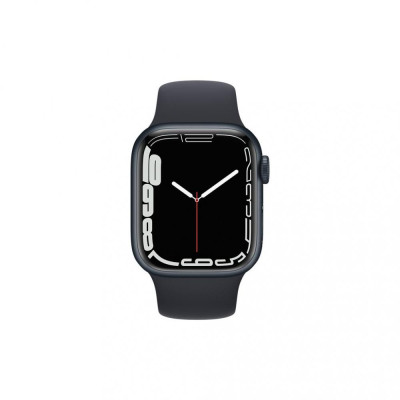 Apple Watch Series 7 GPS 41mm Midnight Aluminum Case With Midnight Sport Band (MKMX3)